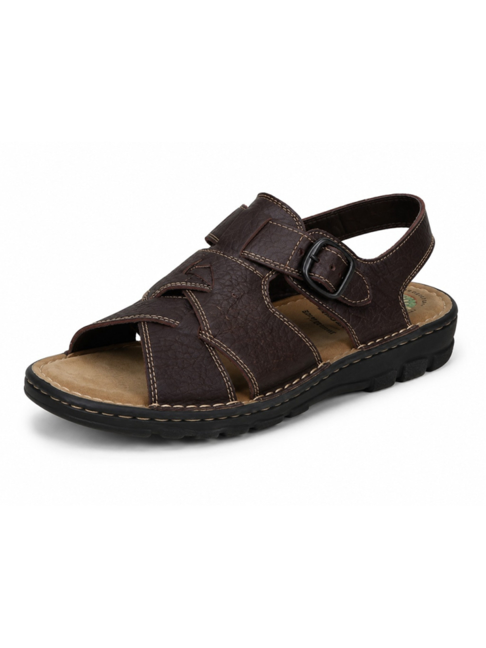 Earth Shoes Leather Fisherman Sandals Brown Comfort Walking Shoes Womens 9.5 Y2K